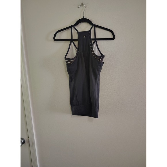 Old Navy Tops - Old Navy Active Womens Loose Fit Racerback Tank Top with Built-in Bra Gray M